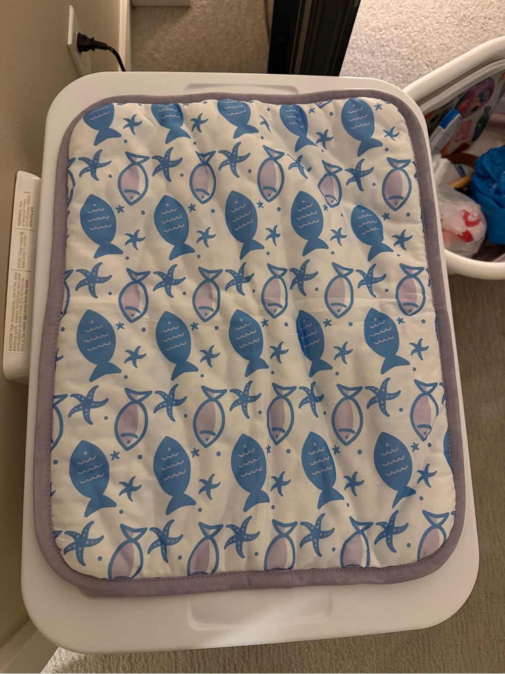 Sea Fish Pattern Pet Cooling Mat NEW